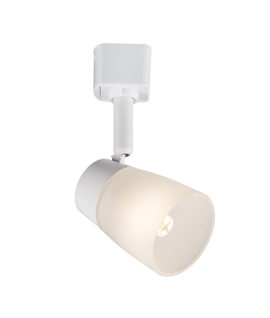 Stylish Soft Light Frosted Glass Track Head 