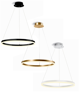 Circular 40w LED Pendant - Diameter 60cm - 3 Options