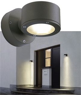 Modern Anthracite GX53 LED Wallwasher: Energy-Efficient Outdoor Lighting Solution