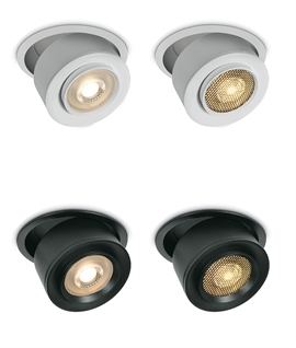 Adjustable Beam Angle Recessed 15w COB LED Downlight - Removable Honeycomb