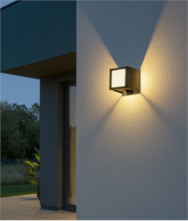 Square Frame Wall Light - Adjustable Beam and Impressive IP54 Rating