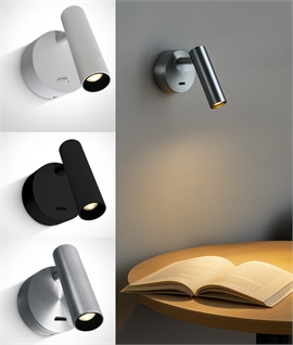 Aluminium Adjustable LED Bedside Wall Light - 3 Options