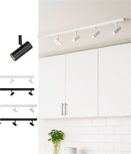 Modern Rail Light Adjustable LED Spotlights - 3 or 5 Light Option
