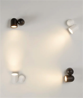 Chunky Adjustable Wall Spotlight - GU10 Lamp