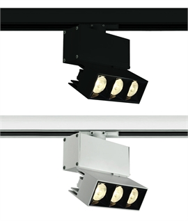 Adjustable Linear 12W COB LED Track Spotlight - Black or White