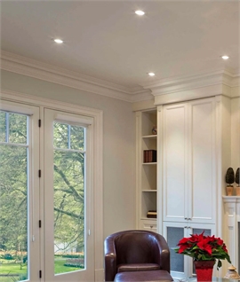 Adjustable Round Mains Downlight for GU10 Lamps