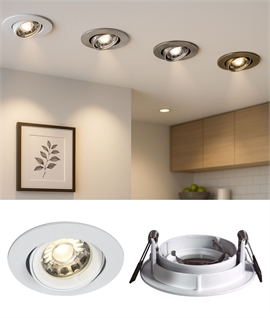 Recessed Adjustable MR16 Spotlight - 4 Finishes