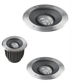 Recessed Ground IP67 LED Uplight in 316 Marine Grade Steel