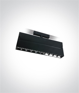 Black Adjustable LED Linear Magnetic MAxi Track Light - DALI Compatible