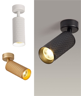 Adjustable Ceiling Spotlight with Diamond Pattern