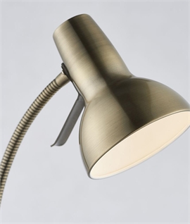 Modern Switched Task Floor Light with Fully Adjustable Lamphead