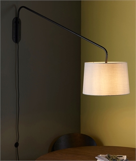 Adjustable Projection Plug-In Wall Light - 350mm to 1186mm