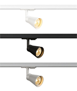 Conical Shade Adjustable Track Spotlight for GU10 Lamp