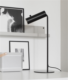 Slim Table Lamp - Adjustable Head & Switched