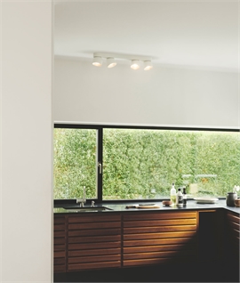 Stylish Adjustable Ceiling Spotlight with Bold Design – Modern 4-Light Bar in Black or White