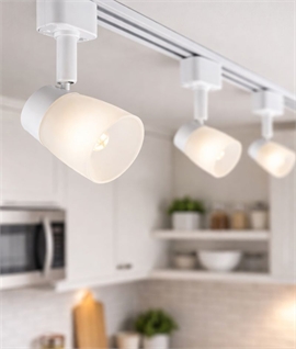 Stylish Soft Light Frosted Glass Track Head 