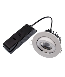 Adjustable Fire-Rated LED Downlight - Clip On Bezels