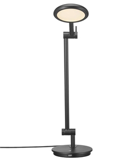 Highly Adjustable LED Black Table Lamp 