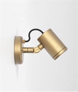 Brass Versatile LED Exterior Spot - Fitting Designed for Harsh Environments