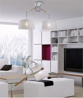 Quirky Twin Light Pendant - Ultimately Adjustable to Suit your Space