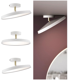 Adjustable White LED Ceiling Light - Low Profile