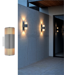 Light and Shadow Effect Exterior Up and Down Wall Light 