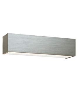 Up and Down Brushed Aluminium CCT LED Wall Light 