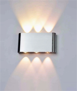 Contemporary LED Wall Light - Slim with Up & Down Decorative Light