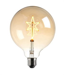 E27 125mm Globe Lamp with STAR LED Filament
