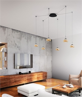 Modern LED Dimmable Spider Pendant - 3 Colours