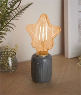 E27 Base Amber Filament Star Lamp