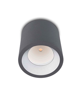 Anthracite Outdoor Surface-Mounted Downlight 12w - IP65, Changeable Reflector