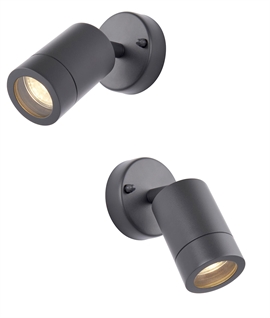 Anthracite Adjustable IP44 Spotlight for Exterior Walls - Can Be Mounted Anywhere Anthracite Adjustable IP44 Spotlight for Exterior Walls - Can Be Mounted Anywhere