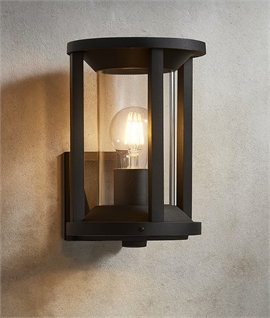Anthracite Wall Bracket with Circular Shade IP65 Rated