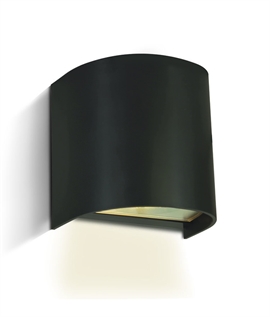 Budget Semi-Circular Wall Down Light in 3 Finishes 