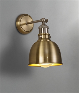 Adjustable Wall Light - Antique Brass & Gold Finish