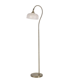 Prismo Antique Finish & Prismatic Glass Floor Lamp 