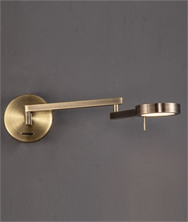 Switched Adjustable Swing Arm LED Wall Light - 4 Options