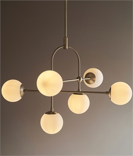 Adjustable 6 Light Rod Suspended Pendant