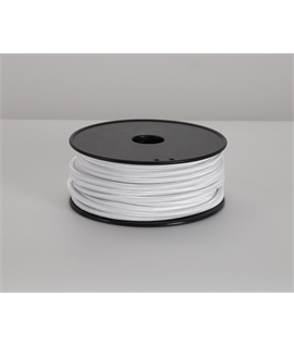 Ashmore 25m Roll White Braided 2 Core 0.75mm Cable VDE Approved