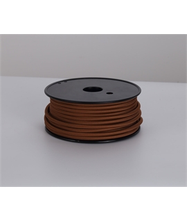 Ashmore 25m Roll Red Brown Braided 2 Core 0.75mm Cable VDE Approved