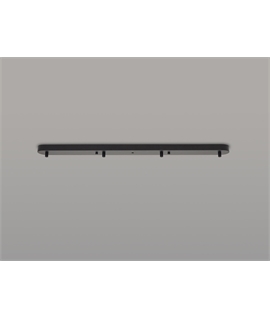 Ashmore 80cm Ceiling Canopy for Up to Four Pendant Lights | Linear Light Bar | Powder-Coated Black