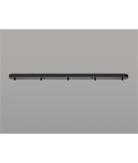 Ashmore 100cm Ceiling Canopy for Up to Five Pendant Lights | Linear Light Bar | Powder-Coated Black