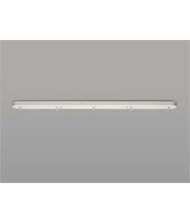 Ashmore 100cm Ceiling Canopy for Up to Five Pendant Lights | Linear Light Bar | Powder-Coated White