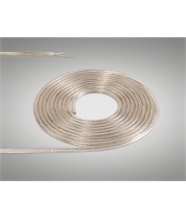 Ashmore 1m Clear 2 Core 0.75mm Cable VDE Approved (qty ordered will be supplied as one continuous length)