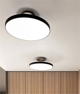 Modern Up & Down Ceiling Light - Brass Plate