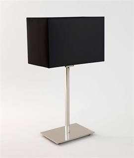 Polished Chrome Table Lamp for Living Areas and Bedside