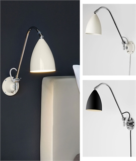 A Classic Yet Contemporary Adjustable Bedside Reading Light