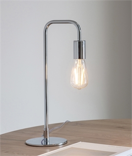 Arched Industrial Style Table Lamp for Decorative Bulb