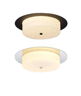 Flush LED IP44 Bathroom Ceiling Light - 2 Options